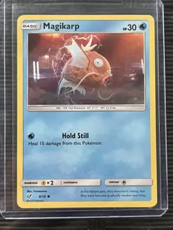 MAGIKARP 8/18 DETECTIVE PIKACHU POKEMON (HOLO COMMON, NM) - Image 5