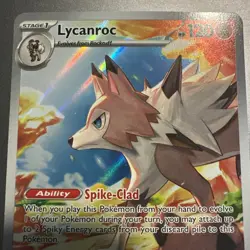 Pokemon TCG 166/159 Lycanroc IR Illustartion Rare Holo Journey Together JTG NM/M - Image 5
