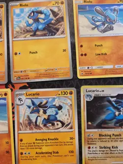 Lot Of 8 Riolu/Lucario Pokemon TCG Cards - Image 4