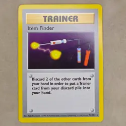 Item Finder 074/102 Base Set (Shadowless) Wotc Pokemon Card LP Lightly Played - Image 1