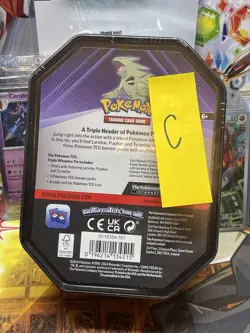 Pokemon Triple Whammy TYRANITAR Tin 3 Booster Packs 3 Foil Cards TCG New Sealed - Image 4