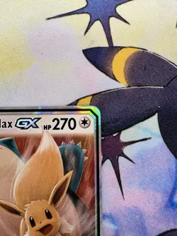 Pokemon Eevee & Snorlax GX Holo Rare Card 120/181 Tag Team, Mint Condition - Image 3