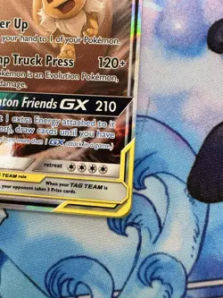 Pokemon Eevee & Snorlax GX Holo Rare Card 120/181 Tag Team, Mint Condition - Image 4