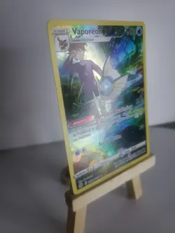 Vaporeon Holo Ultra Rare Full Art Pokemon Brilliant Stars Trainer Gallery Card - Image 3