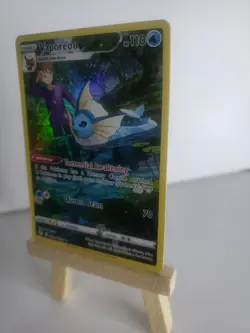 Vaporeon Holo Ultra Rare Full Art Pokemon Brilliant Stars Trainer Gallery Card - Image 5