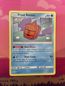 Pokemon Card Frost Rotom Ultra Prism Rare 41/156 Near Mint - Image 1