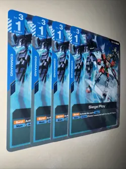 Gundam TCG Wings Of Advance St02-014 X4 Playset Siege Ploy Card Game CCG - Image 2