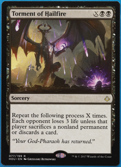 Torment of Hailfire Hour of Devastation NM Black Rare CARD (504319) ABUGames - Image 1