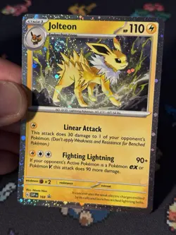 Pokemon Cards Jolteon SVP169 Holo Blister Pack Promo - (NM) *SWIRL* - Image 2