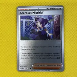 Acerolas Mischief 113/132 UnCommon Reverse Holo Mega Evolution Pokemon Card NM - Image 1