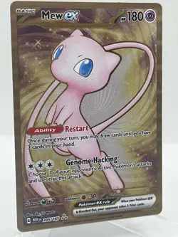 Mew ex 205/165 Scarlet Violet 151 Gold Metal Ultra Premium Promo Pokemon Card - Image 3