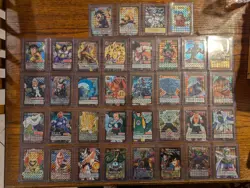 Lot Of 36 Dragon Ball Card Game Cards All Holos/Prism Japan Early 2000s - Image 1