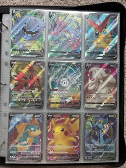 Pokemon Rare Card Binder Collection: Pokemon Full Arts, Tera, EXs, and Vs - Image 1