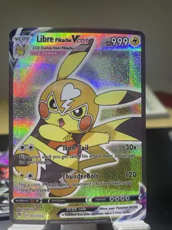 Pikachu Libre Cosplay Pokemon Card Anime Manga Holo GX VSTAR 6 - Image 1