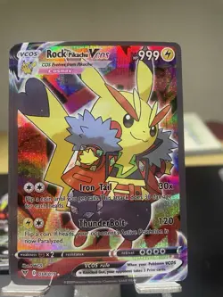 Rockstar Pokemon Card VMAX Rainbow GX EX GX ACG VSTAR Holo Cosplay Anime - Image 1
