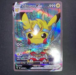Pikachu Cosplay Saint Seiya Pokemon Custom ACG Card Holofoil Anime Hero - Image 1