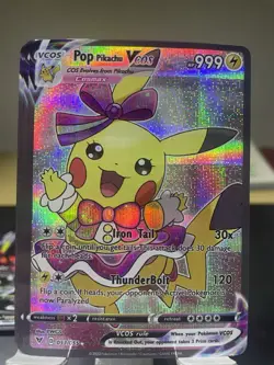 Pikachu Cosplay Pop Star Girl Pokemon Custom ACG Card Holofoil Anime Cute Hot - Image 1