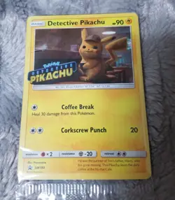 Pokemon 2019 Black Star Promo Detective Pikachu SM190 From Dvd Card Sealed - Image 1