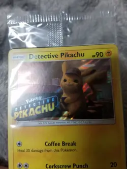Pokemon 2019 Black Star Promo Detective Pikachu SM190 From Dvd Card Sealed - Image 2