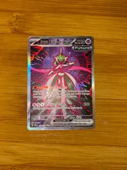 Pokemon Iron Valiant EX TCG Prismatic Evolutions Holo Card 157/131 SV - Image 2