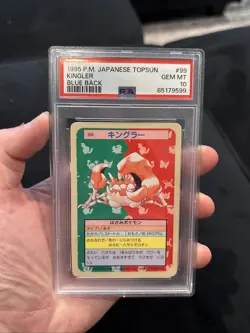 Pokemon Card Japanese Topsun Blue Back #99 Kingler, PSA 10 Gem Mint - Image 1