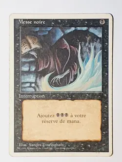 Messe noire foreigne white bordered MTG Magic VF played - Image 1