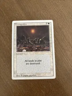 Magic The Gathering Armageddon Revised MP Condition MTG - Image 1