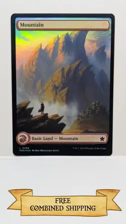 Magic the Gathering: Full Art Mountain (Regular and Foil) BUY MORE AND SAVE! - Image 2