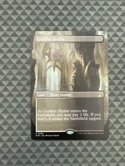 MTG Godless Shrine #0294 Borderless Rare Ravnica Remastered (RVR) - Image 1