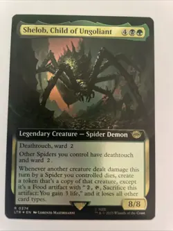 Shelob, Child of Ungoliant Extended Art Rare LOTR 374 MTG Foil - Image 1