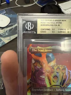 Marvel Spider-Man MTG - The Soul Stone (Borderless) - Beckett BGS 9.5 GEM MINT - Image 3