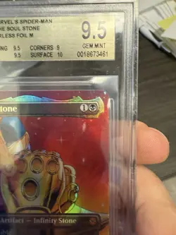 Marvel Spider-Man MTG - The Soul Stone (Borderless) - Beckett BGS 9.5 GEM MINT - Image 4