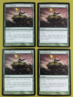 Groundswell x4 Worldwake 4x Playset Magic the Gathering MTG - Image 1