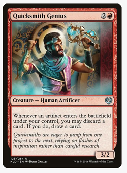 Quicksmith Genius (125) Kaladesh (KLD) PLAYSET (x4) Magic the Gathering NM/LP - Image 1