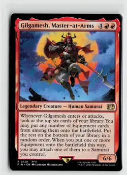 MTG Final Fantasy Gilgamesh, Master-At-Arms x1 NM Rare - Image 1