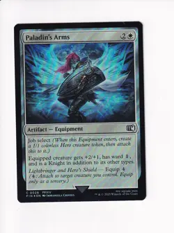 MAGIC THE GATHERING MTG FINAL FANTASY FOIL PALADIN'S ARMS - Image 1