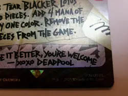 MTG Blacker Lotus Rainbow Foil Secret Lair Drop Foil 869 Magic the Gathering - Image 5