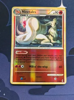 Ninetales 17/95 Reverse Holo Pokemon Card Pokemon TCG HGSS Call Of Legends NM - Image 1
