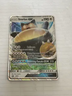 Pokemon TCG Snorlax-GX SM Black Star Promos SM05 Promo - Image 1