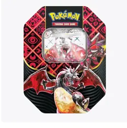 POKEMON FACTORY SEALED SCARLET & VIOLET PALDEAN FATES SHINY CHARIZARD SMALL TIN - Image 1