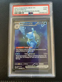 Pokemon TCG Blastoise EX Scarlet & Violet 151 200/165 SIR PSA 9 Mint - Image 1