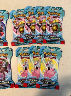 Pokemon Scarlet & Violet JOURNEY TOGETHER TCG booster LOT OF 15 PACKS TOTAL NEW - Image 3