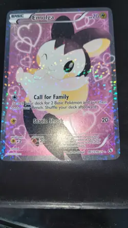 Pokemon Emolga Full Art RC23/RC25 Black & White: Legendary Treasures Excellent - Image 1