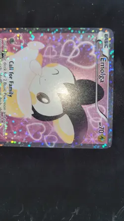 Pokemon Emolga Full Art RC23/RC25 Black & White: Legendary Treasures Excellent - Image 3