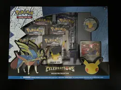 Pokemon TCG Celebrations Deluxe Pin Collection Box 25th Anniversary Zacian - Image 1