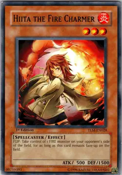 Yu-Gi-Oh TCG Hiita The Fire Charmer TLM-EN028 1st Edition Common Card Played MP - Image 1