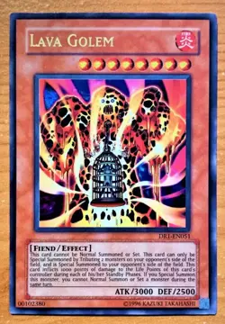 Yugioh! Lava Golem DR1-EN051 Dark Revelation 1 Ultra Rare Near Mint NM - Image 1