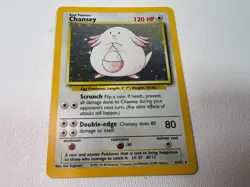 Pokemon Card Chansey 03/102 Base Set Holo English - Image 1