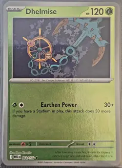 Dhelmise 018/132 | Mega Evolution | Common Reverse Holo | NM Pokemon Card - Image 1