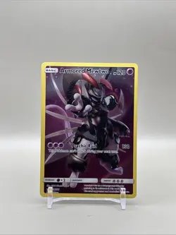Pokemon Card - SM228 Armored Mewtwo Sun & Moon Black Star Promo Cosmos Holo 🔥 - Image 1